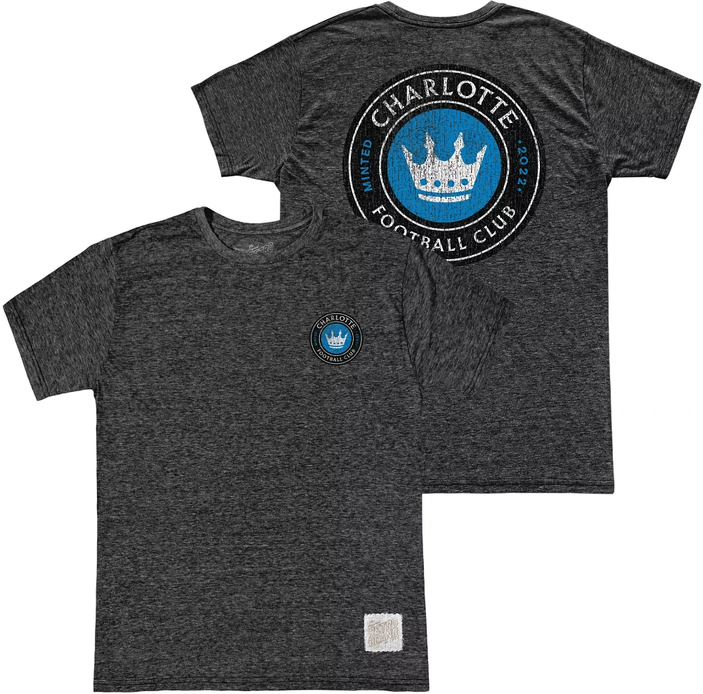 Retro Brand Youth Charlotte FC 2-Hit Grey T-Shirt