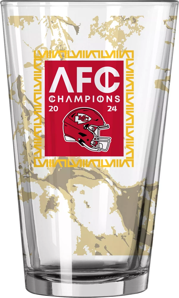 Logo 2024 Super Bowl LVIII Bound Kansas City Chiefs 16 oz. Pint Glass