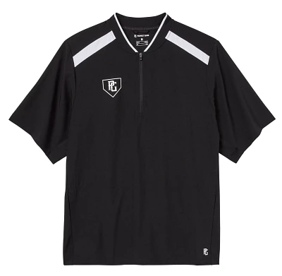 Perfect Game Men's Woven Showcase Short Sleeve 1/4 Zip Pullover
