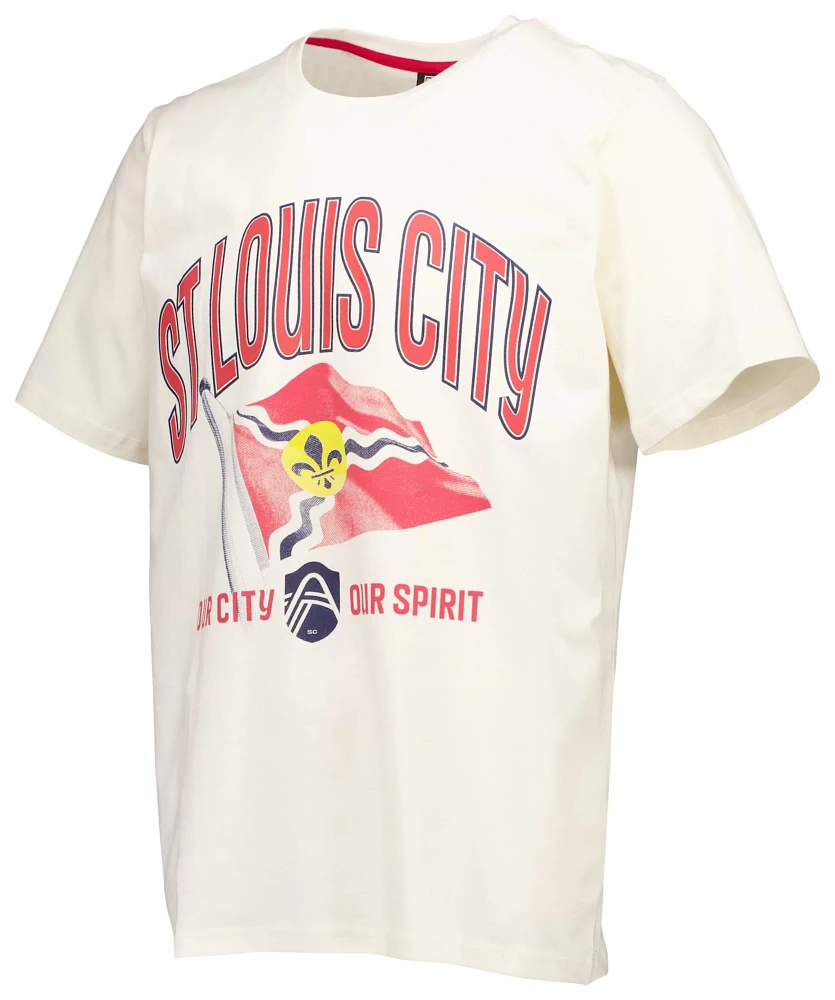 Sport Design Sweden Adult St. Louis City SC 90's Graphic Off White T-Shirt