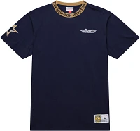 Mitchell & Ness Men's Houston Astros Navy Jacquard Ringer T-Shirt