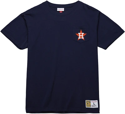 Mitchell & Ness Men's Houston Astros Navy Premium Pocket T-Shirt