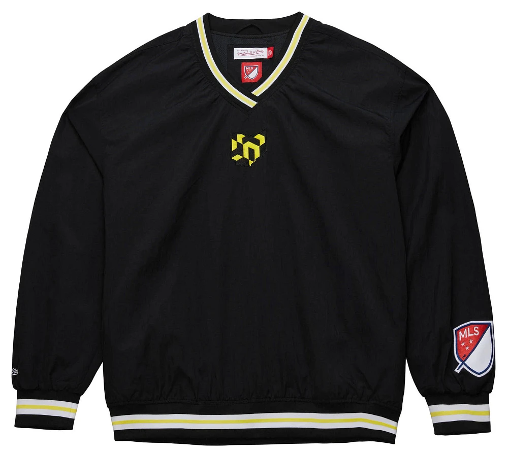 Mitchell & Ness Adult Columbus Crew 2024 Black Nylon Pullover Jacket