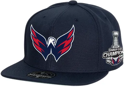 Mitchell & Ness Adult Washington Capitals Patch Navy Fitted Hat