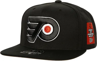 Mitchell & Ness Adult Philadelphia Flyers Patch Black Fitted Hat