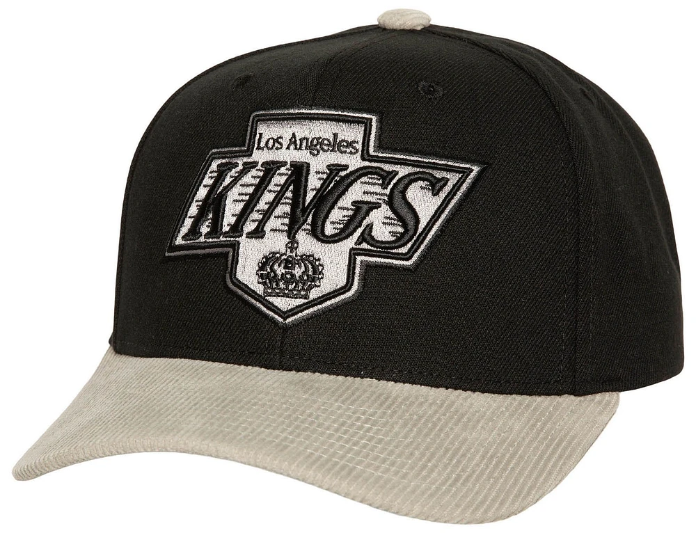 Mitchell & Ness Adult Los Angeles Kings Cord Black Snapback Hat