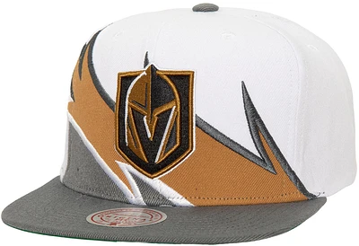 Mitchell & Ness Adult Vegas Golden Knights Waverunner White Snapack Hat