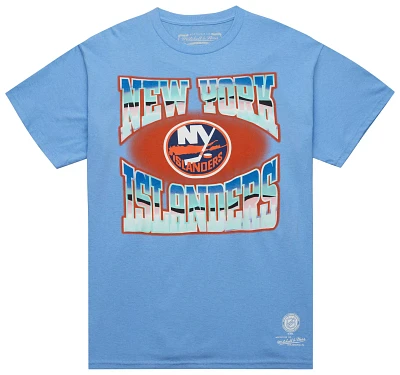 Mitchell & Ness Adult New York Islanders Pastel Blue T-Shirt