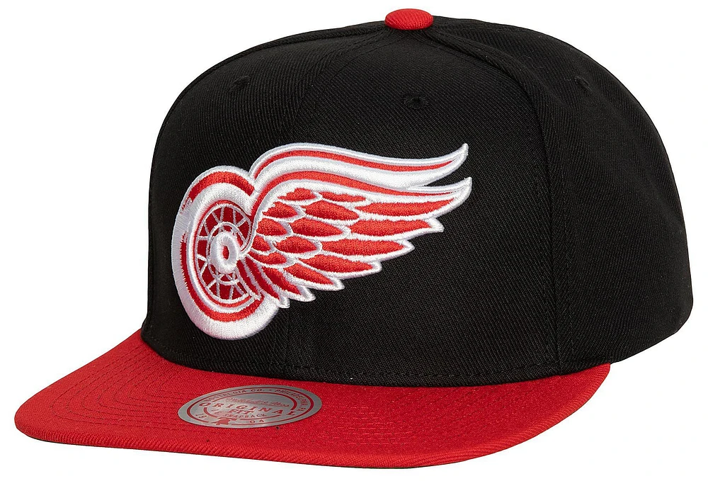 Mitchell & Ness Adult Detroit Red Wings Primary Logo Black Snapback Hat