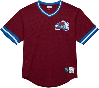 Mitchell & Ness Adult Colorado Avalanche Maroon Mesh V-Neck Jersey