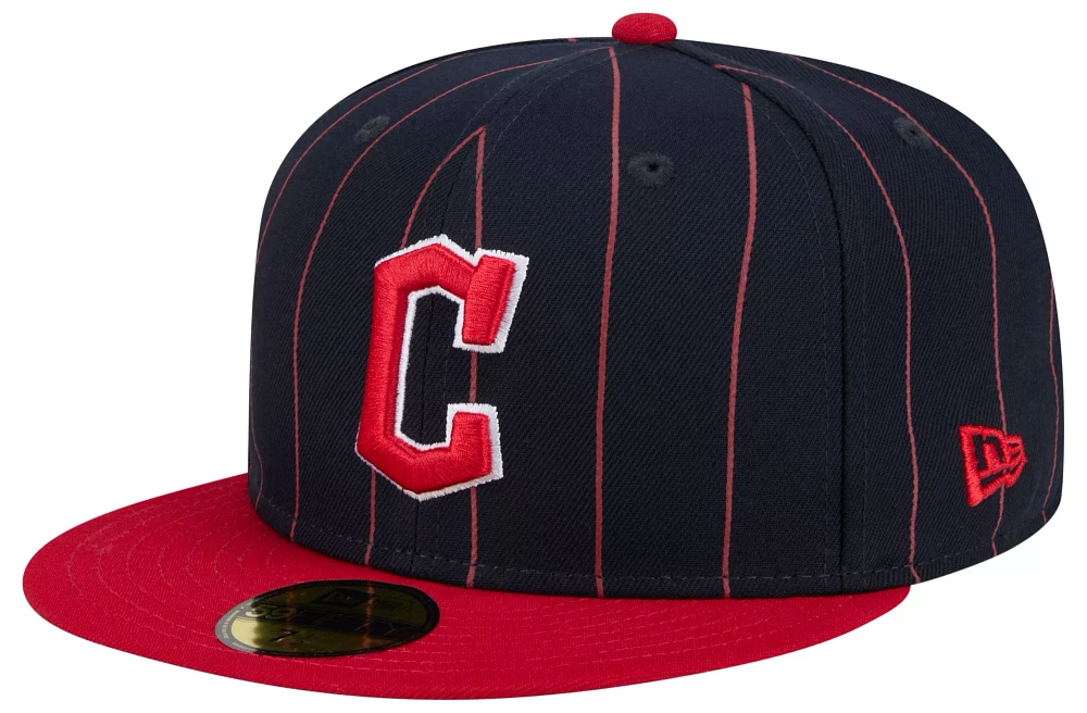 New Era Adult Cleveland Guardians Red Throwback 59Fifty Fitted Hat