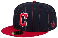 New Era Adult Cleveland Guardians Red Throwback 59Fifty Fitted Hat