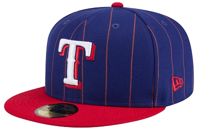 New Era Adult Texas Rangers Blue Throwback 59Fifty Fitted Hat