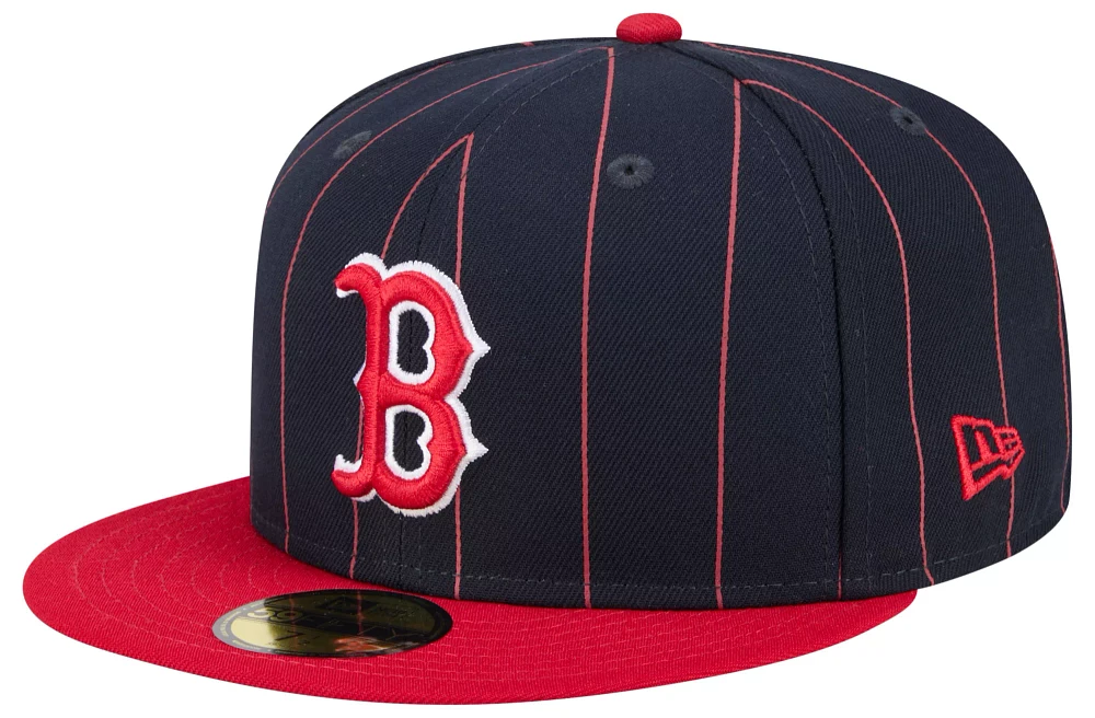 New Era Adult Boston Red Sox Navy Throwback 59Fifty Fitted Hat