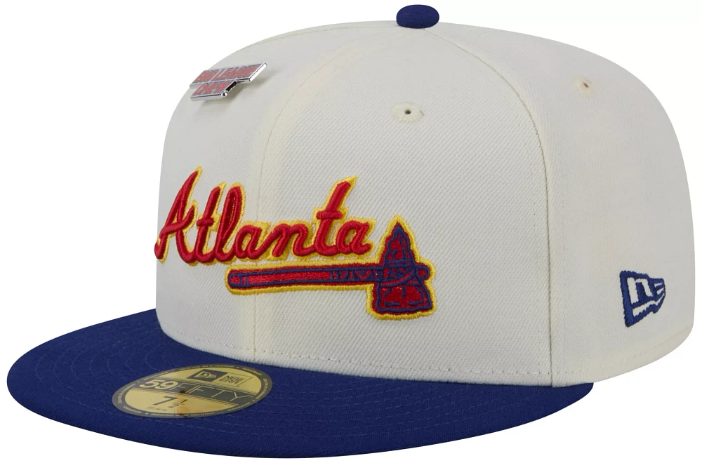 New Era Adult Atlanta Braves Big League Chew White 59Fifty Fitted Hat