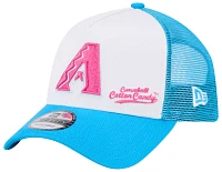 New Era Men's Arizona Diamondbacks Big League Chew Curveball Cotton Candy White A-Frame 9Forty Adjustable Hat