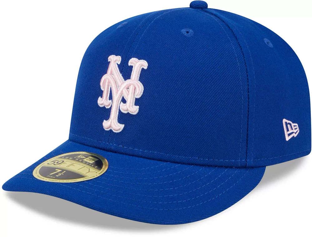 New Era Adult York Mets Mother's Day 2024 Blue Low Profile 59Fifty Fitted Hat