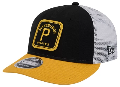 New Era Men's Pittsburgh Pirates Black Squared Low Profile 59Fifty Fitted Hat