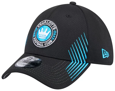 New Era Adult Charlotte FC 39Thirty Active Black Stretch Hat