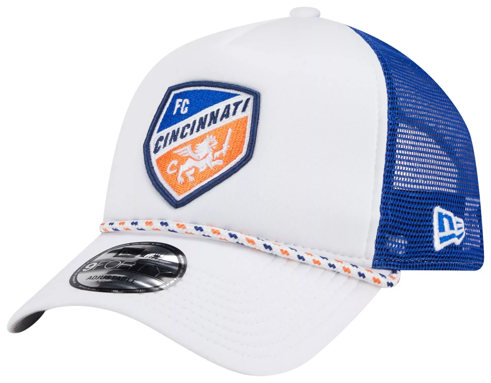 New Era Adult FC Cincinnati 2024 Court Sport 9Forty Blue Adjustable Hat