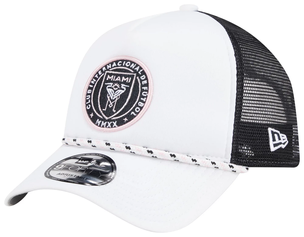 New Era Adult Inter Miami CF 2024 Court Sport 9Forty Black Adjustable Hat