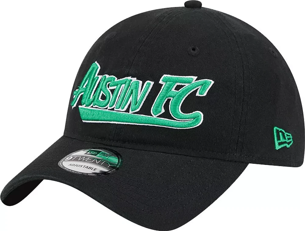 New Era Adult Austin FC 9Twenty Throwback Black Adjustable Hat