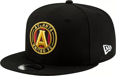New Era Adult Atlanta United 9Fifty Logo Black Adjustable Hat