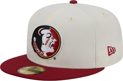 New Era Men's Florida State Seminoles White 59Fifty Fitted Hat