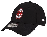 New Era Adult AC Milan 9Forty Core Logo Black Trucker Hat