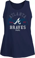 New Era Women's Atlanta Braves Navy Arch Tank Top