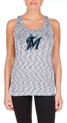 New Era Women's Miami Marlins Black Active Tank Top