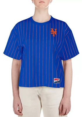 New Era Women's York Mets Blue Throwback T-Shirt