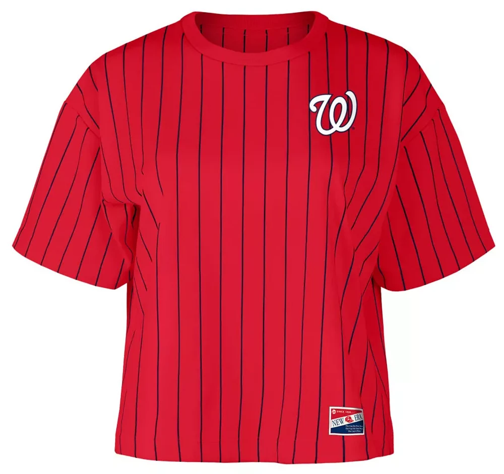 New Era Women's Washington Nationals Red Throwback T-Shirt