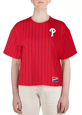 New Era Women's Philadelphia Phillies Red Throwback T-Shirt