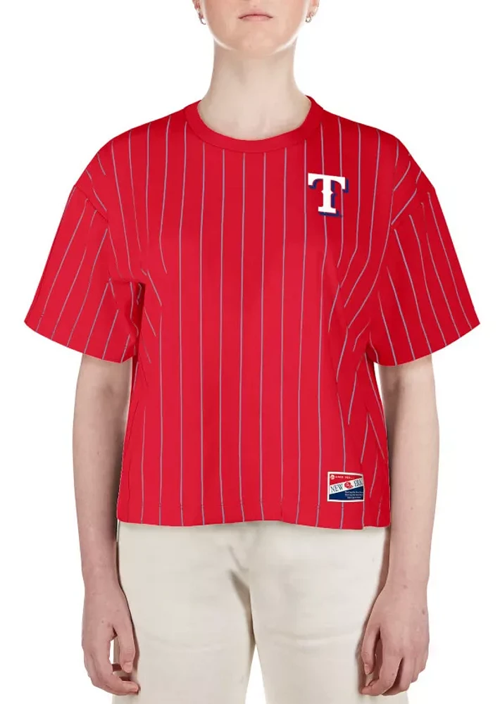 New Era Women's Texas Rangers Red Throwback T-Shirt