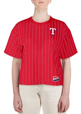 New Era Women's Texas Rangers Red Throwback T-Shirt