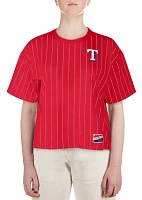 New Era Women's Texas Rangers Red Throwback T-Shirt