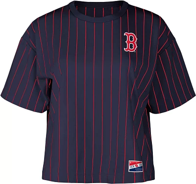 New Era Women's Boston Red Sox Navy Throwback T-Shirt