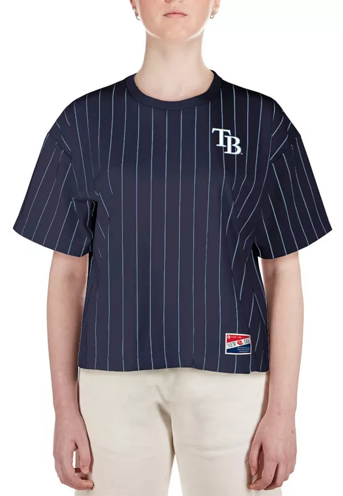 New Era Women's Tampa Bay Rays Navy Throwback T-Shirt