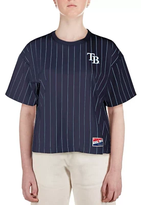 New Era Women's Tampa Bay Rays Navy Throwback T-Shirt