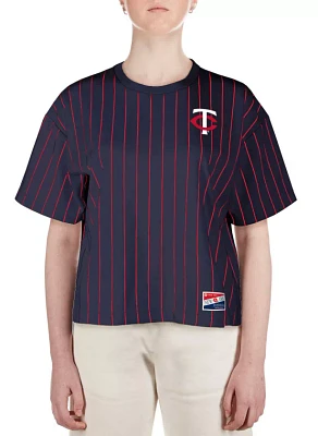 New Era Women's Minnesota Twins Navy Throwback T-Shirt