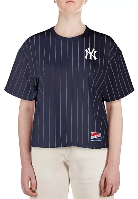 New Era Women's York Yankees Navy Throwback T-Shirt