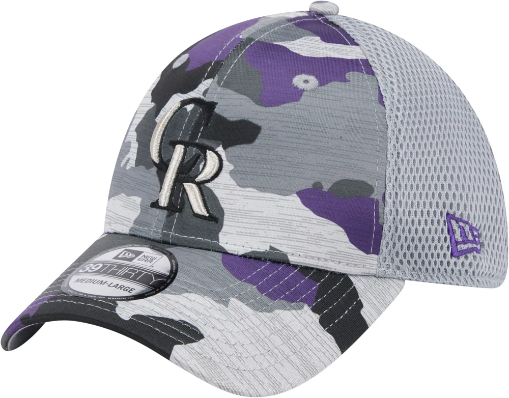 New Era Youth Colorado Rockies Camo Active 39Thirty Stretch Fit Hat