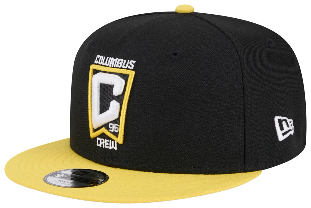 New Era Youth Columbus Crew 9Fifty 2024 Logo Black Adjustable Hat