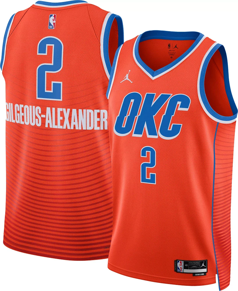 Jordan Adult Oklahoma City Thunder Shai Gilgeous-Alexander #2 Statement Jersey