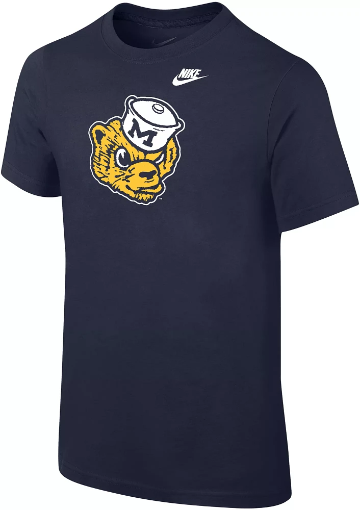 Nike Little Kids' Michigan Wolverines Blue Pill Cotton T-Shirt