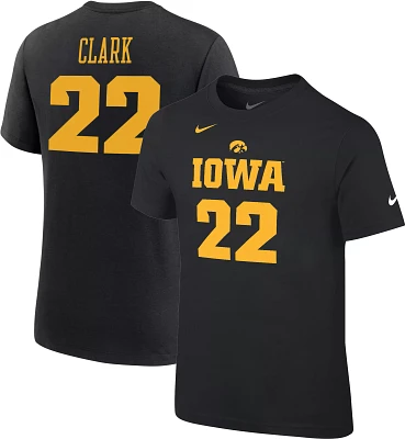 Nike Little Girls' Iowa Hawkeyes #22 Black Caitlin Clark Jersey T-Shirt