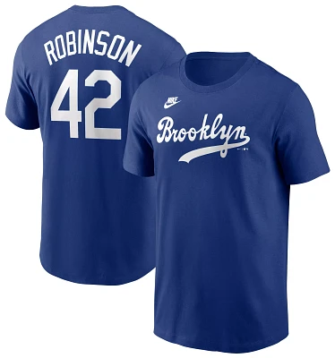 Nike Men's Los Angeles Dodgers Jackie Robinson #42 Blue Cooperstown T-Shirt