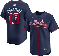 Nike Men's Atlanta Braves Ronald Acuña Jr. #13 Navy Limited Vapor Jersey