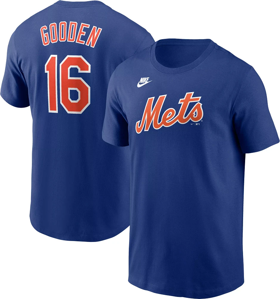 Nike Men's Replica New York Mets Dwight Gooden #16 Blue Cooperstown T-Shirt